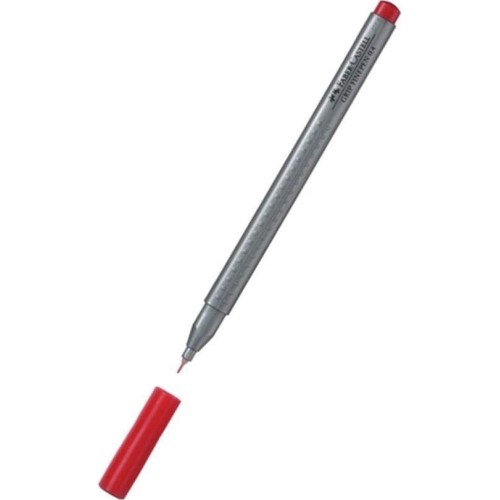 Faber-Castell Μαρκαδοράκι Faber Castell Grip Finepen 0.4Mm Κόκκινο 151621 4005401516217