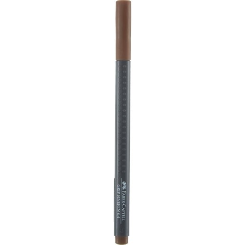 Faber-Castell Μαρκαδοράκι Faber Castell Grip Finepen 0.4Mm Brown 151680 4005401516804