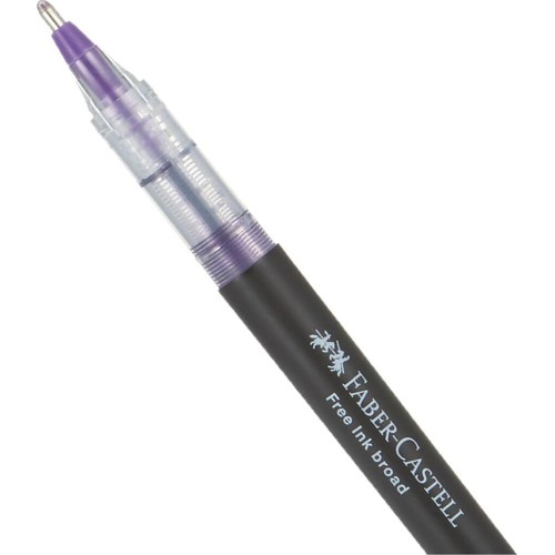 Faber-Castell Στυλό Faber Castell 1.5 Free Ink Broad Μωβ 348336 4005403483364