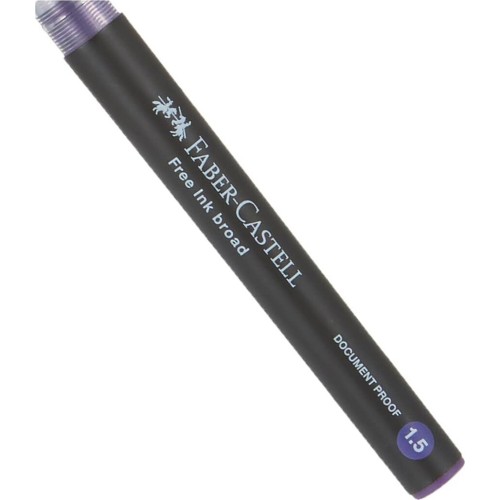 Faber-Castell Στυλό Faber Castell 1.5 Free Ink Broad Μωβ 348336 4005403483364