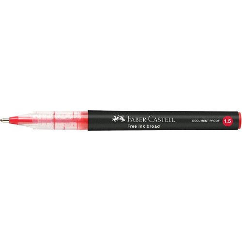 Faber-Castell Στυλό Faber Castell 1.5 Free Ink Broad Κόκκινο 348321 4005403483210