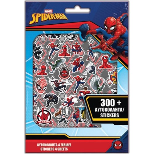 Diakakis imports Αυτοκόλλητα 300Τεμ Μπλοκ 14,5Χ21,5Εκ Spiderman 000508436 5205698698811