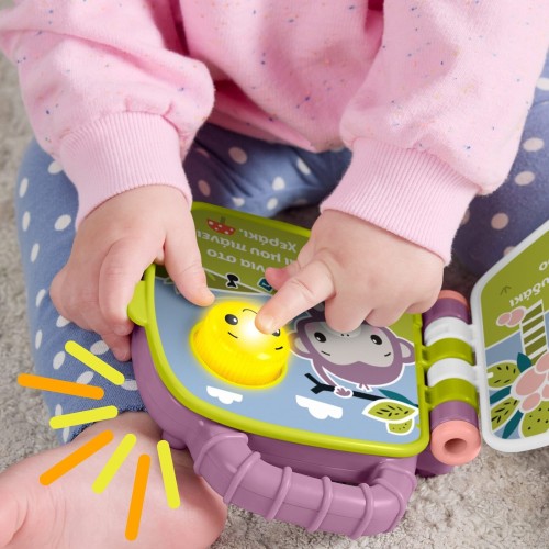 Mattel Fisher-Price Purple Monkey Musical Storybook JFN07 194735301812