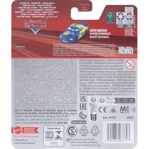 Mattel Disney Cars Αυτοκινητάκια Dc - Gasprin 70 Floyd Mulvihill Όχημα Παιχνίδι DXV29 / JDG67 194735283743