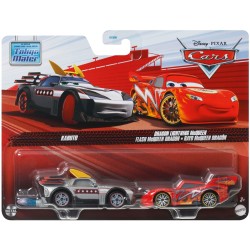 Mattel Disney Cars Disney And Pixar Cars 2-Pack Kabuto And Dragon Lightning Mcqueen DXV99 / JDH45 194735284511