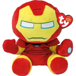 Marvel Avengers Ty Beanie Babies Fluffy Iron Man 15cm 1607-44005 008421440054