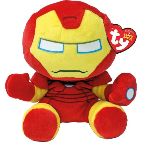 Marvel Avengers Ty Beanie Babies Fluffy Iron Man 15cm 1607-44005 008421440054