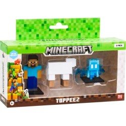 Giochi Preziosi Minecraft 3 Figures 3D Toppeez 6 cm MNC10000 8056379189008