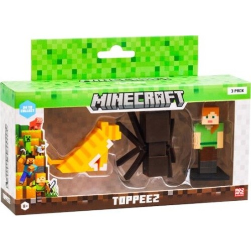 Giochi Preziosi Minecraft 3 Figures 3D Toppeez 6 cm MNC10000 8056379189008