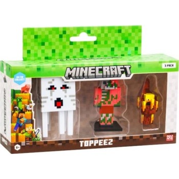 Giochi Preziosi Minecraft 3 Figures 3D Toppeez 6 cm MNC10000 8056379189008