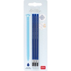 Legami Refill Erasable Pen - Blue - Pack 3 Pcs REFEP0005 8052461965918