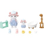 Epoch Sylvanian Families - Τα Αδερφάκια  Στο Μπάνιο Με Σαπουνόφουσκες 5805 5054131058053