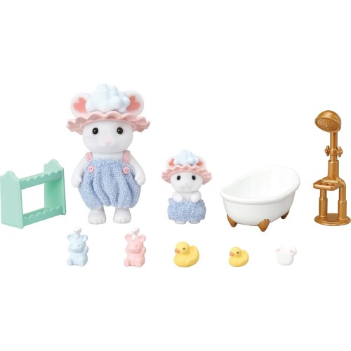 Epoch sylvanian families - bath  bubble siblings 5805 5054131058053
