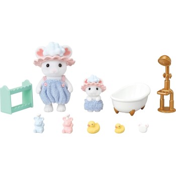 Epoch sylvanian families - bath  bubble siblings 5805 5054131058053