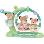 Epoch Sylvanian Families - Μωρά Ελαφάκια -Σετ Φλοράλ Κούνιας 5801 5054131058015
