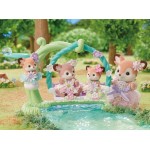 Epoch Sylvanian Families - Μωρά Ελαφάκια -Σετ Φλοράλ Κούνιας 5801 5054131058015