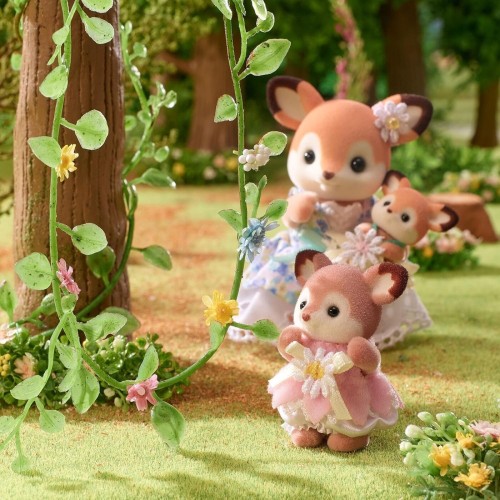 Epoch Sylvanian Families - Μωρά Ελαφάκια -Σετ Φλοράλ Κούνιας 5801 5054131058015