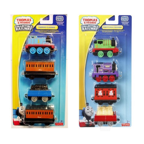 Mattel Τόμας Το Τρενάκι Τρένα Τόμας - Τρενάκια Σετ Των 4 DGB79 / ASST 887961186321