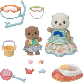 Epoch Sylvanian Families Sylvanian Οικογένειες- Αδελφές Θαλάσσιες Βίδρες -Σετ Καταδύσεων 5804 5054131058046