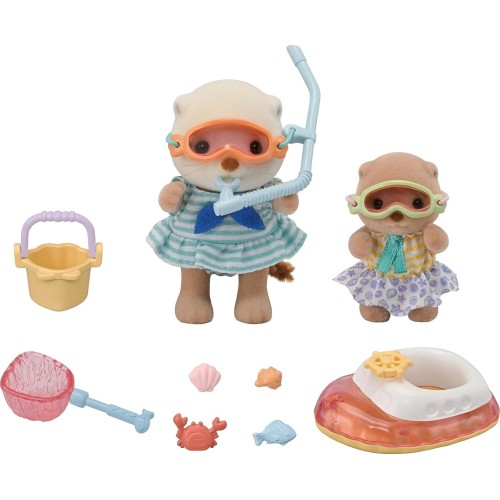 Epoch Sylvanian Families - Sea Otter Sisters-Splashy Snorkel Set- 5804 5054131058046