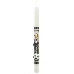 Λαμπάδες Decor Candle keychain black and white ball 25792 5202200007987