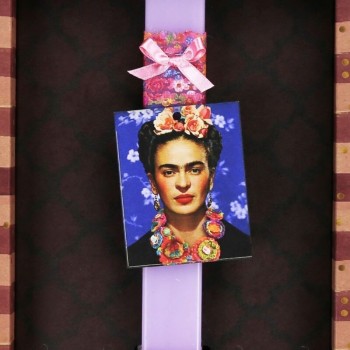 Χειροποίητα Είδη Λαμπάδα Basic -frida Kahlo - Μπλε LA25036G 5212023264788