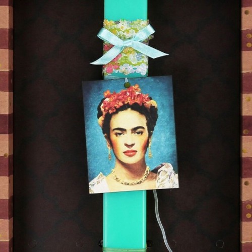 Χειροποίητα Είδη Λαμπάδα Basic -frida Kahlo - Τιρκ. LA25036F 5212023264771