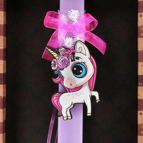Χειροποίητα Είδη Basic Candle -Unicorn With Flowers LA25036P 5212023264870