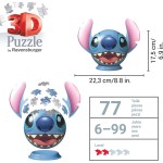 Ravensburger Disney Stitch 3D Puzzle Μπαλαλάμπα Τρέλα 72 Τεμ. Stitch 11574 4005556115747