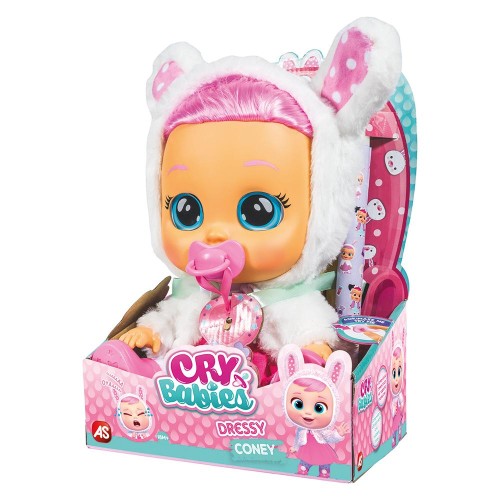 As company Cry Babies Dressy Coney - Interactive Baby Doll Cries Real Tears - Clothes And Hair 1500-15764 5203068157647