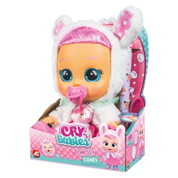 As company Cry Babies Dressy Coney - Interactive Baby Doll Cries Real Tears - Clothes And Hair 1500-15764 5203068157647