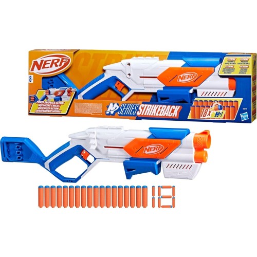 Hasbro Nerf N Series Strikeback Blaster and 18 Nerf N1 Darts G0218 5010996255433