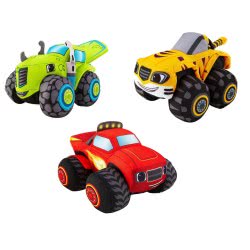 Mattel Blaze Λούτρινα Οχήματα - 3 Σχέδια CJJ49 / ASST 887961098501