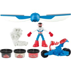 Hasbro Play-Doh  Captain America Moto-Slicer Playset G0555 5010996280008