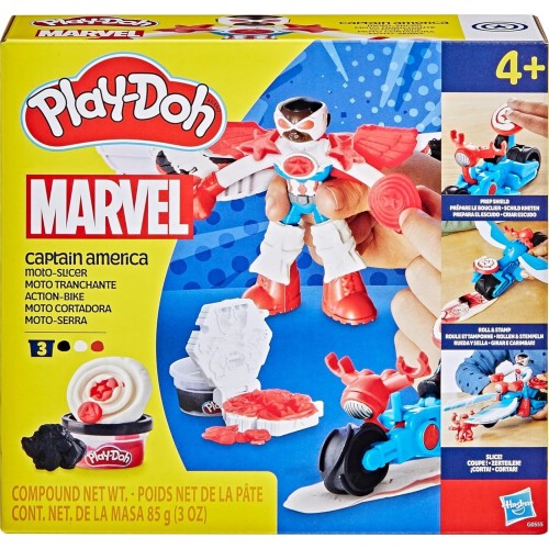 Hasbro Play-Doh Captain America Moto-Slicer Playet G0555 5010996280008