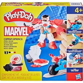 Hasbro Play-Doh Captain America Moto-Slicer Playet G0555 5010996280008