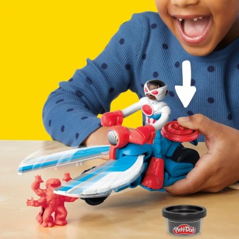 Hasbro Play-Doh Captain America Moto-Slicer Playet G0555 5010996280008
