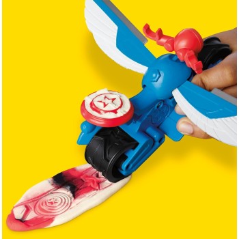 Hasbro Play-Doh Captain America Moto-Slicer Playet G0555 5010996280008