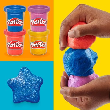 Hasbro Play-Doh 4 Metallic Shine Compound G1727 / G1737 5010996299932