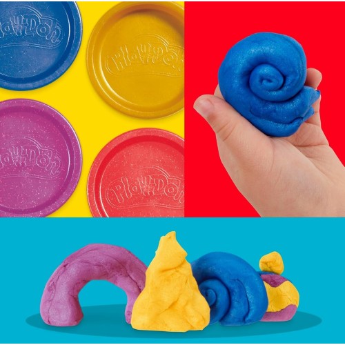 Hasbro Play-Doh 4 Metallic Shine Compound G1727 / G1737 5010996299932