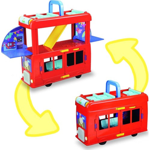 Hasbro Peppa Pig Peppas 2-In-1 Party Bus Playet Με Φιγούρες Και Αξεσουάρ Παιχνιδιών, F8881 5010996232380