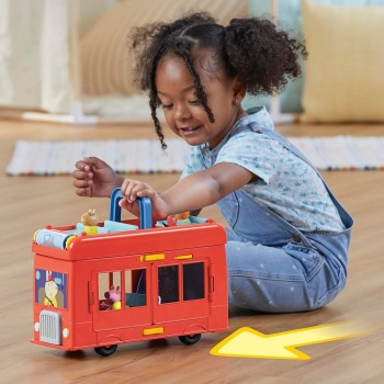 Hasbro Peppa Pig Peppas 2-In-1 Party Bus Playet Με Φιγούρες Και Αξεσουάρ Παιχνιδιών, F8881 5010996232380