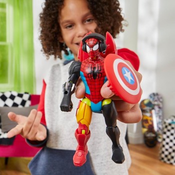 Hasbro Spiderman Spider-Man Mixmashers  Mix-And-Match Φιγούρα Και Αξεσουάρ, Κόκκινο F9205 / F9213 5010996248930