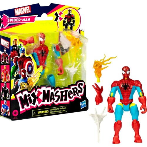 Hasbro Spiderman Spider-Man Mixmashers  Mix-And-Match Φιγούρα Και Αξεσουάρ, Κόκκινο F9205 / F9213 5010996248930