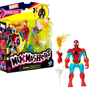 Hasbro Spiderman Spider-Man Mixmashers  Mix-And-Match Φιγούρα Και Αξεσουάρ, Κόκκινο F9205 / F9213 5010996248930