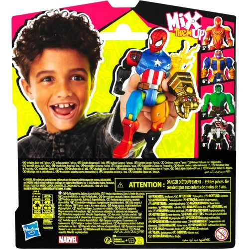 Hasbro Spiderman Spider-Man Mixmashers  Mix-And-Match Φιγούρα Και Αξεσουάρ, Κόκκινο F9205 / F9213 5010996248930