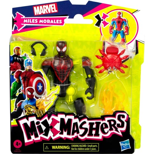 Hasbro Spiderman Spider-Man Mixmashers  Miles Morales Mix-And-Match Action Figure And Access F9205 / F9214 5010996248923