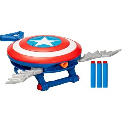 Hasbro Marvel Avengers Marvel Captain America Brave New World Nerf Skyshot Blaster, Ασπίδα F9302 5010996212955
