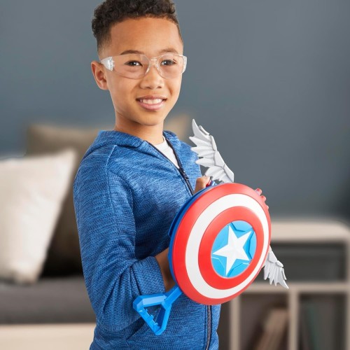 Hasbro Marvel Avengers Marvel Captain America Brave New World Nerf Skyshot Blaster, Ασπίδα F9302 5010996212955