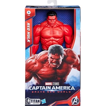 Hasbro Marvel Avengers Captain America Brave New World, Titan Hero Series Deluxe Red Hulk F9299 5010996204837